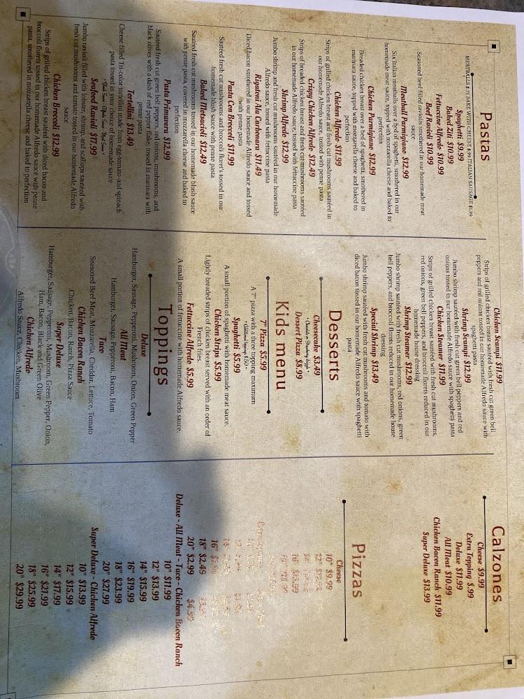 Mimmo's Italian Restaurant Menu image 4